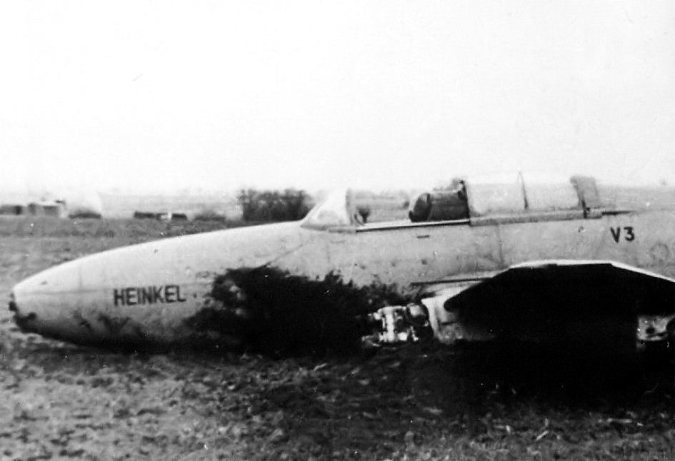 L'atterrissage du He-280 V3 sur le ventre le 8 février 1943 