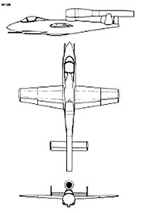 Plan trois vues de l'EF-126