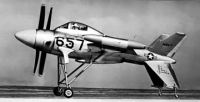 le XFV-1 à l'atterrissage